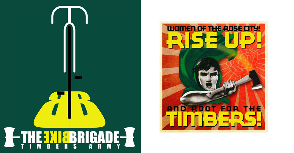 Bike Brigade and Women of the Rose City: Rise Up posters Bike Brigade and Women of the Rose City: Rise Up posters