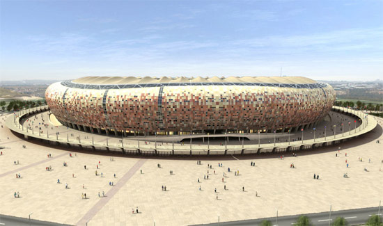 Rendering of Soccer City Stadium Rendering of Soccer City Stadium