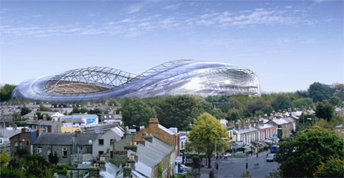 Aviva Stadium rendering Aviva Stadium rendering