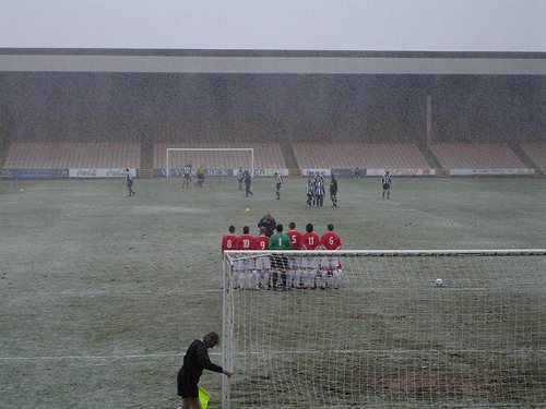 It's a little chilly at Norton United FC v FC United of Manchester It's a little chilly at Norton United FC v FC United of Manchester