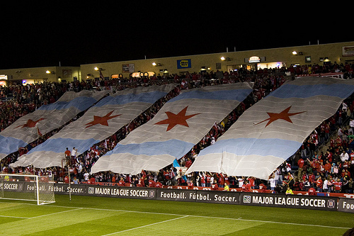 Tifo Display pre-game vs RSL, Conference Championship Final. Table rolls taped together until 1am on Friday night before the game. Tifo Display pre-game vs RSL, Conference Championship Final. Table rolls taped together until 1am on Friday night before the game.