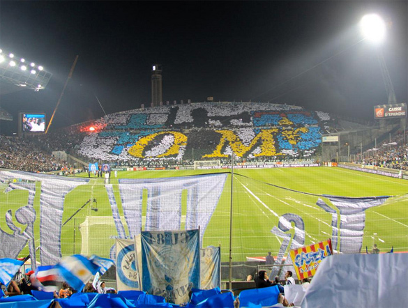 marseille-tifo Tifo by Marseille supporters, Virage Nord.