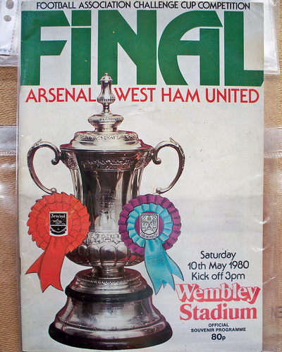 Classic Programme #17: Arsenal Vs. West Ham United, 1980 F.A. Cup Final