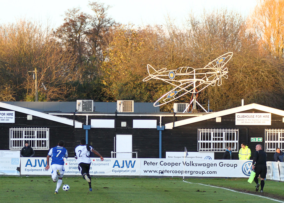 Chasing the Spitfire? Eastleigh vs. Boreham Wood, Silverlake Stadium - December 2011 Chasing the Spitfire? Eastleigh vs. Boreham Wood, Silverlake Stadium - December 2011