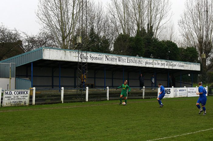 Not A Crowded Grandstand, Marlow FC, Alfred Davis Memorial Ground - February 2011 Not A Crowded Grandstand, Marlow FC, Alfred Davis Memorial Ground - February 2011